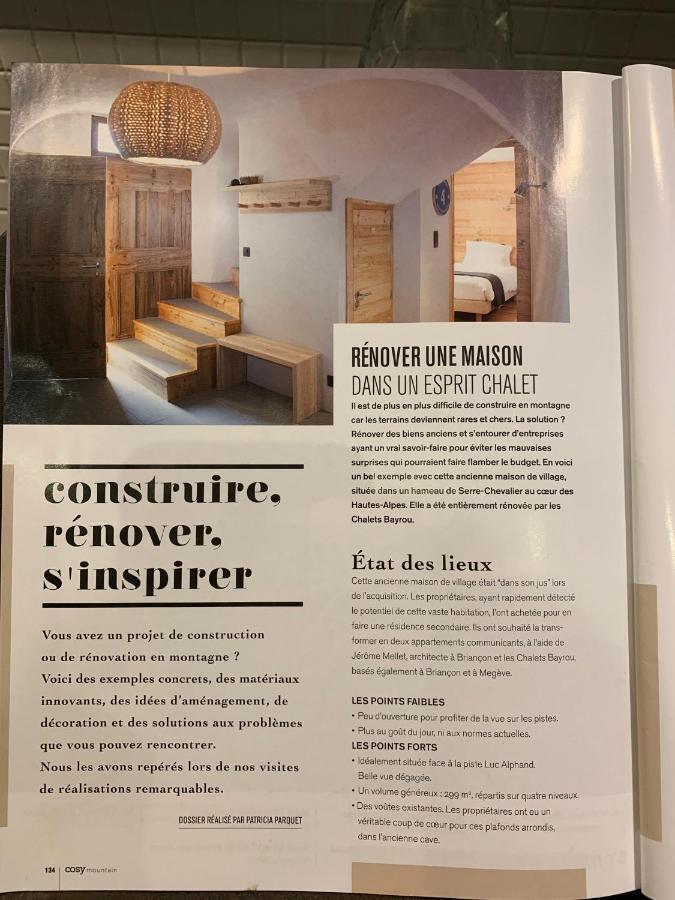 Le Gabion, Luxueux Appartement Avec Sauna, Serre Chevalier Vallee Saint-Chaffrey Exterior photo
